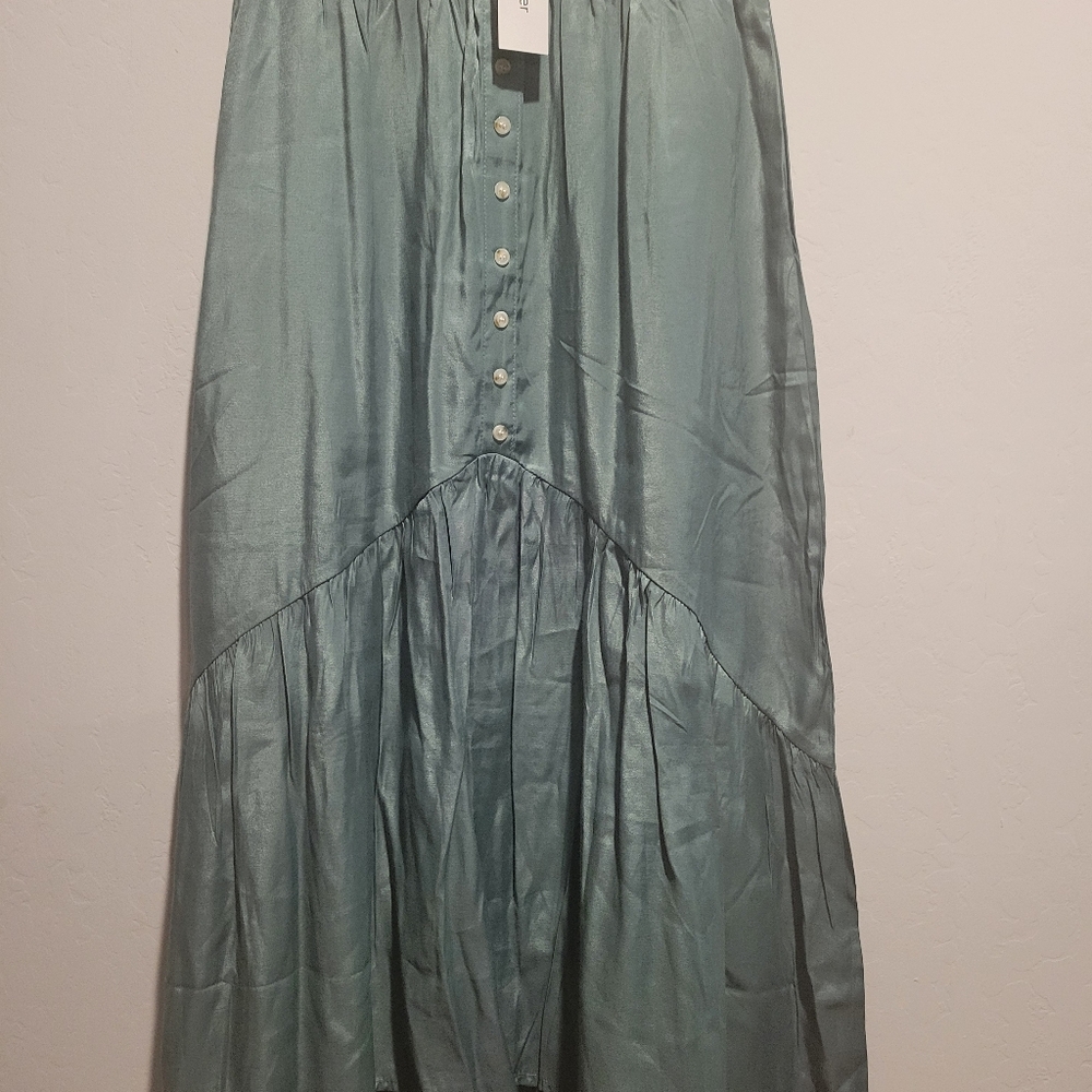 Long Green Skirt
